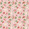 Fabric Poppie Cotton Pink Hand Picked Flower Market by the Quarter Yard FM25408
